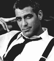 Georges Clooney en noir et blanc