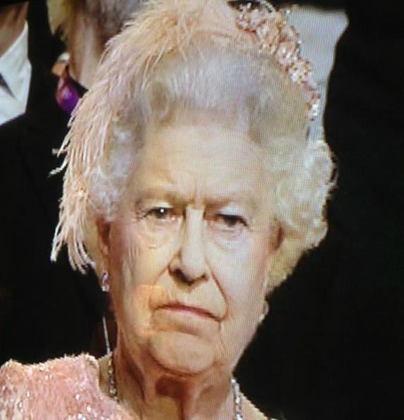 Reine Elisabeth II lors des jeux olympiques Londres 2012